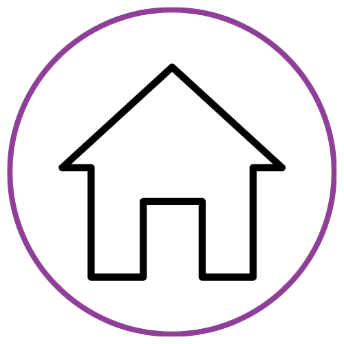 Hosue Icone Purple Border